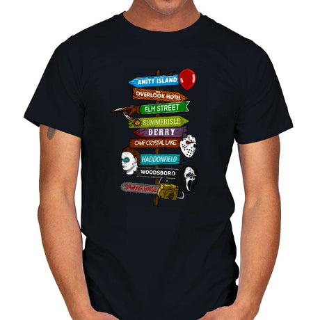 Horror Town - Mens T-Shirts RIPT Apparel