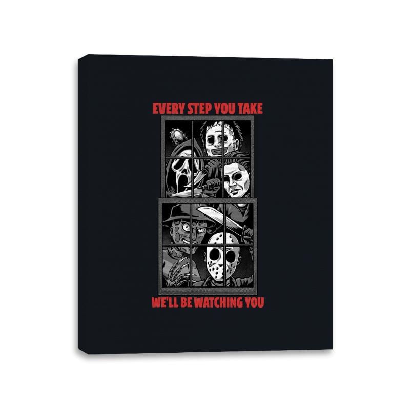 Horror Watching You - Canvas Wraps Canvas Wraps RIPT Apparel 11x14 / Black