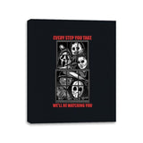 Horror Watching You - Canvas Wraps Canvas Wraps RIPT Apparel 11x14 / Black