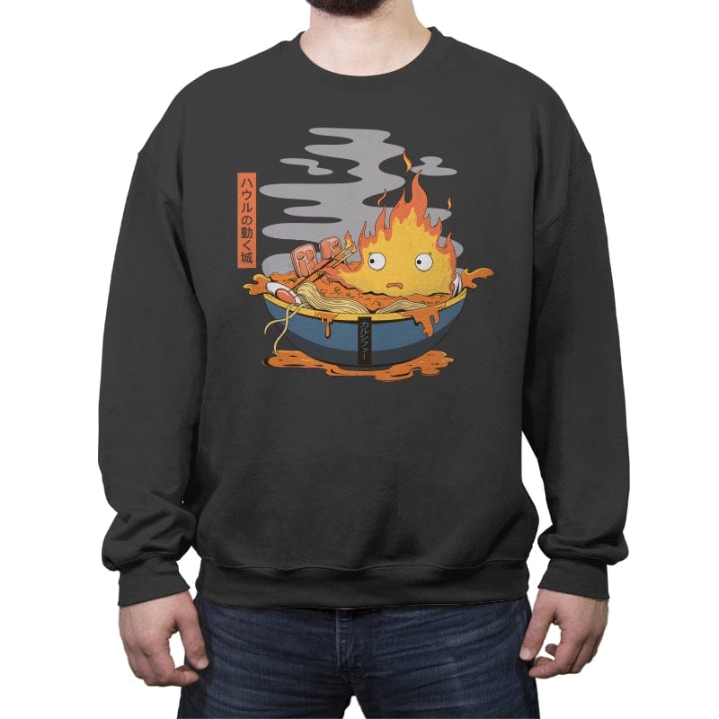 Hot Ramen - Crew Neck Sweatshirt Crew Neck Sweatshirt RIPT Apparel Small / Charcoal