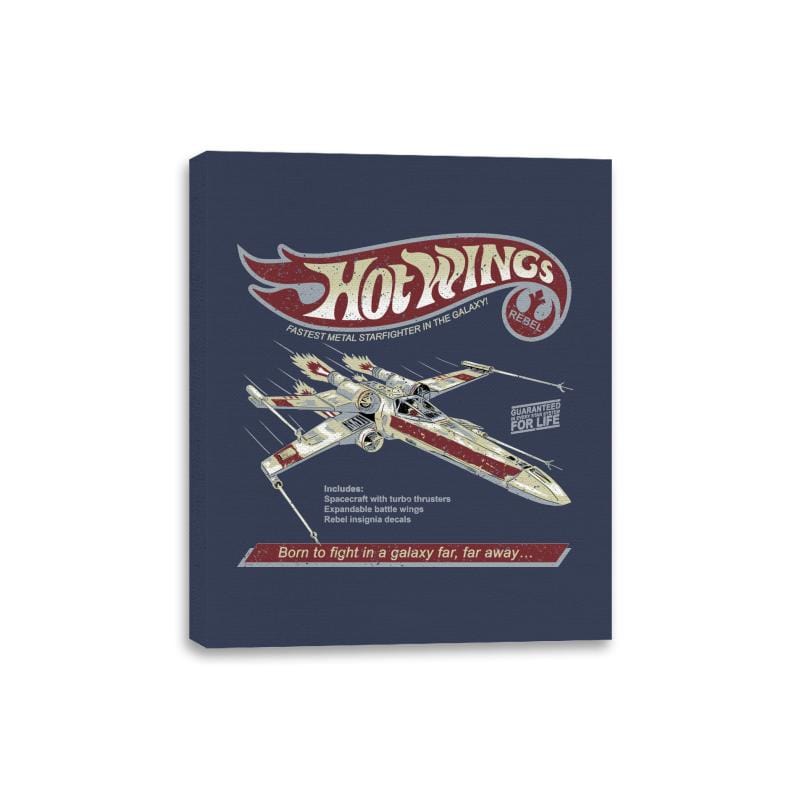 Hot Wings Rebel - Canvas Wraps Canvas Wraps RIPT Apparel 8x10 / Navy