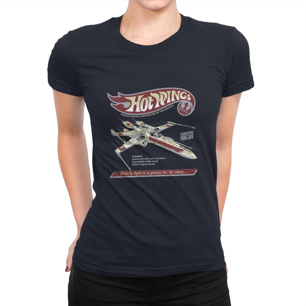 Hot Wings Rebel - Womens Premium T-Shirts RIPT Apparel Small / Midnight Navy