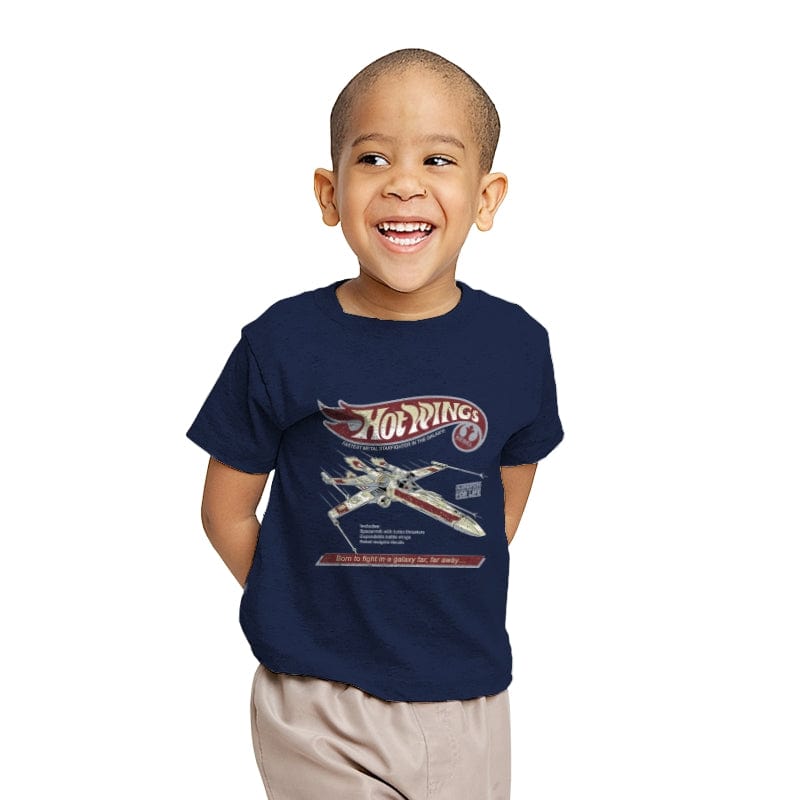 Hot Wings Rebel - Youth T-Shirts RIPT Apparel X-small / Navy