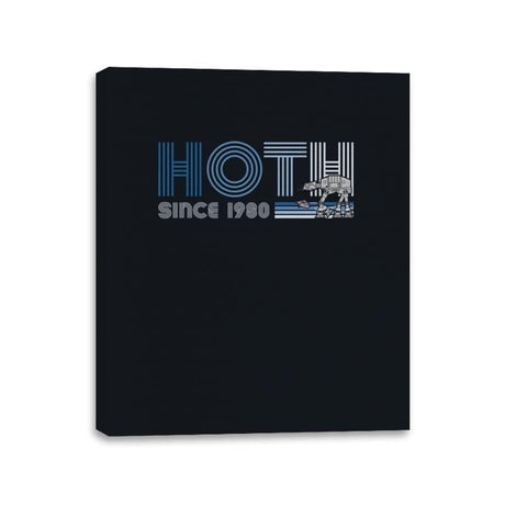 Hoth Since 1980 - Canvas Wraps Canvas Wraps RIPT Apparel 11x14 / Black