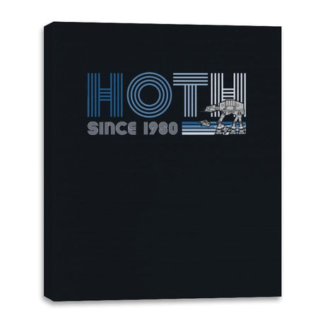 Hoth Since 1980 - Canvas Wraps Canvas Wraps RIPT Apparel 16x20 / Black