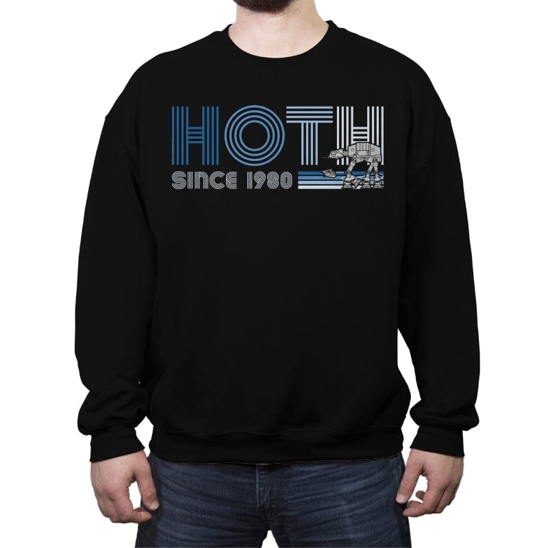 Hoth Since 1980 - Crew Neck Sweatshirt Crew Neck Sweatshirt RIPT Apparel Small / Black