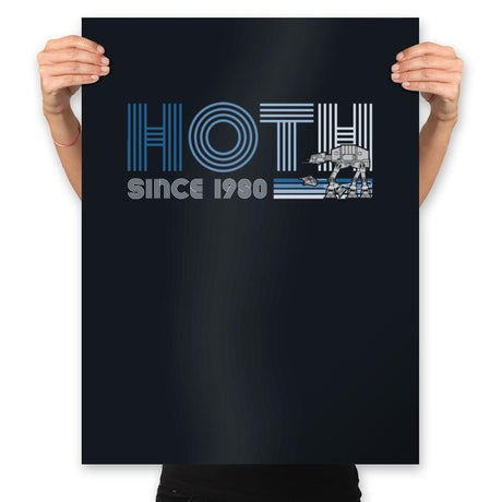 Hoth Since 1980 - Prints Posters RIPT Apparel 18x24 / Black