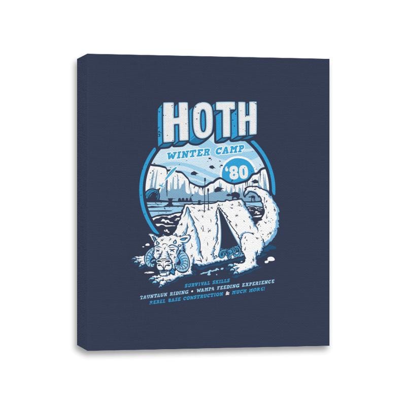 Hoth Winter Camp - Canvas Wraps Canvas Wraps RIPT Apparel 11x14 / Navy