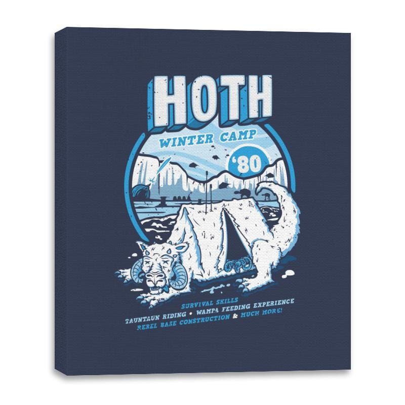 Hoth Winter Camp - Canvas Wraps Canvas Wraps RIPT Apparel 16x20 / Navy