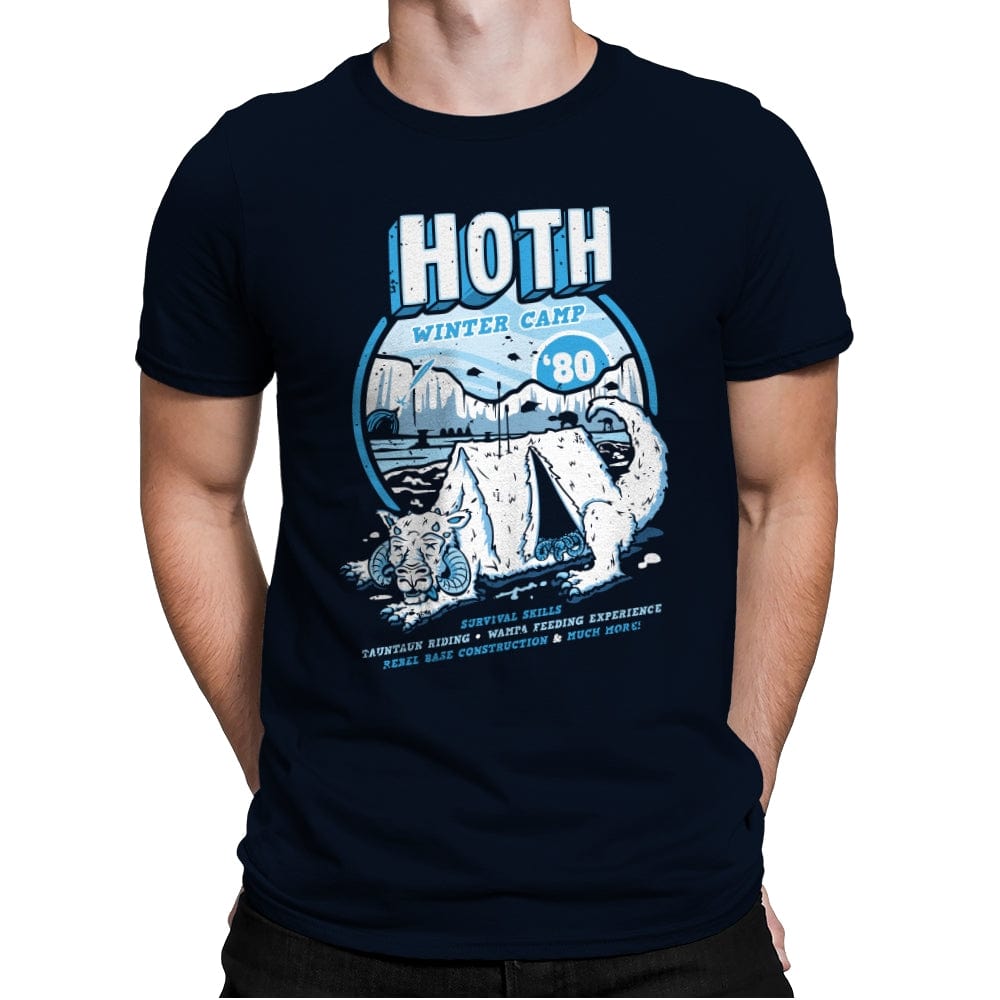 Hoth Winter Camp - Mens Premium T-Shirts RIPT Apparel Small / Midnight Navy