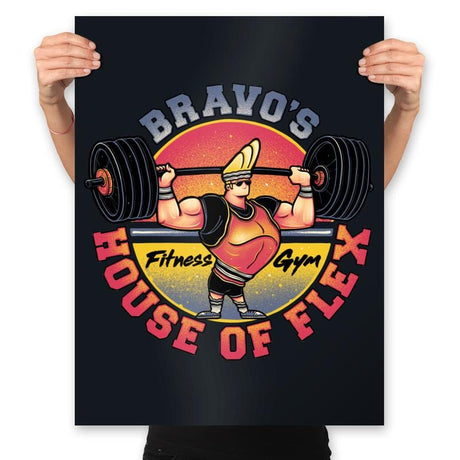 House of Flex! - Prints Posters RIPT Apparel 18x24 / Black