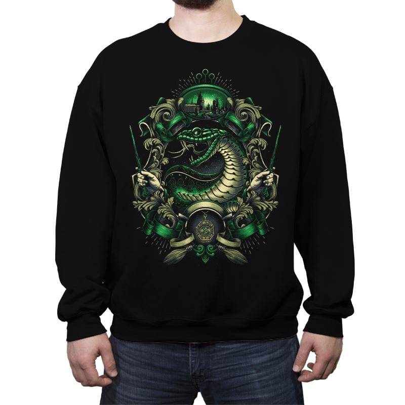 House of the Cunning - Crew Neck Sweatshirt Crew Neck Sweatshirt RIPT Apparel Small / Black