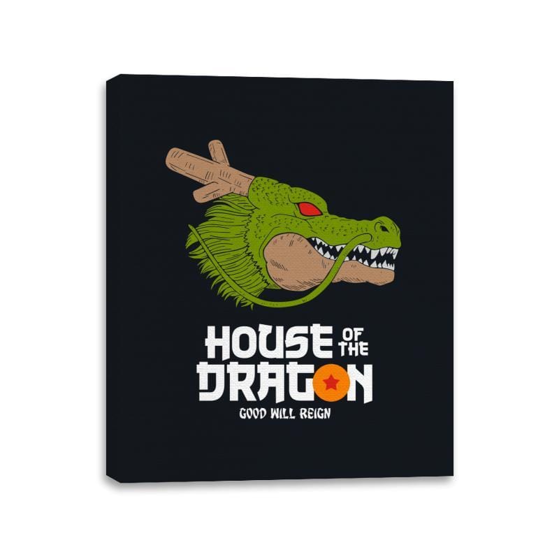 House of the dragon - Canvas Wraps Canvas Wraps RIPT Apparel 11x14 / Black