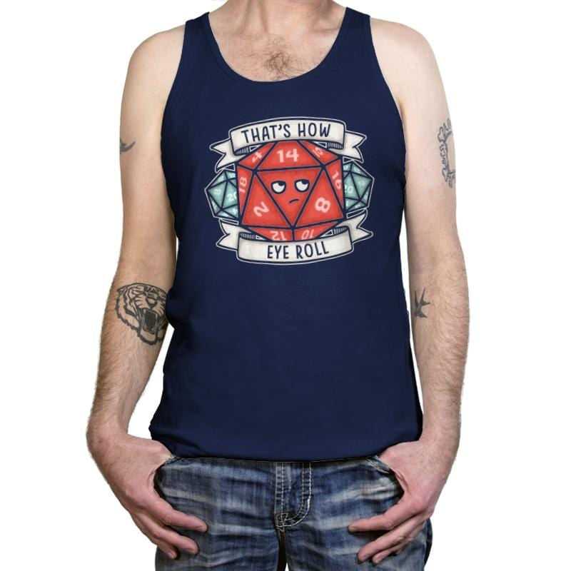 How Eye Roll - Tanktop Tanktop RIPT Apparel X-Small / Navy