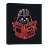 How to Avoid Family Reunions - Canvas Wraps Canvas Wraps RIPT Apparel 16x20 / Black