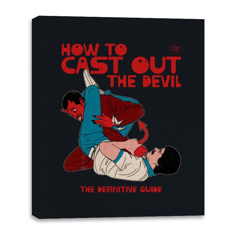 How to Cast Out the Devil - Canvas Wraps Canvas Wraps RIPT Apparel 16x20 / Black