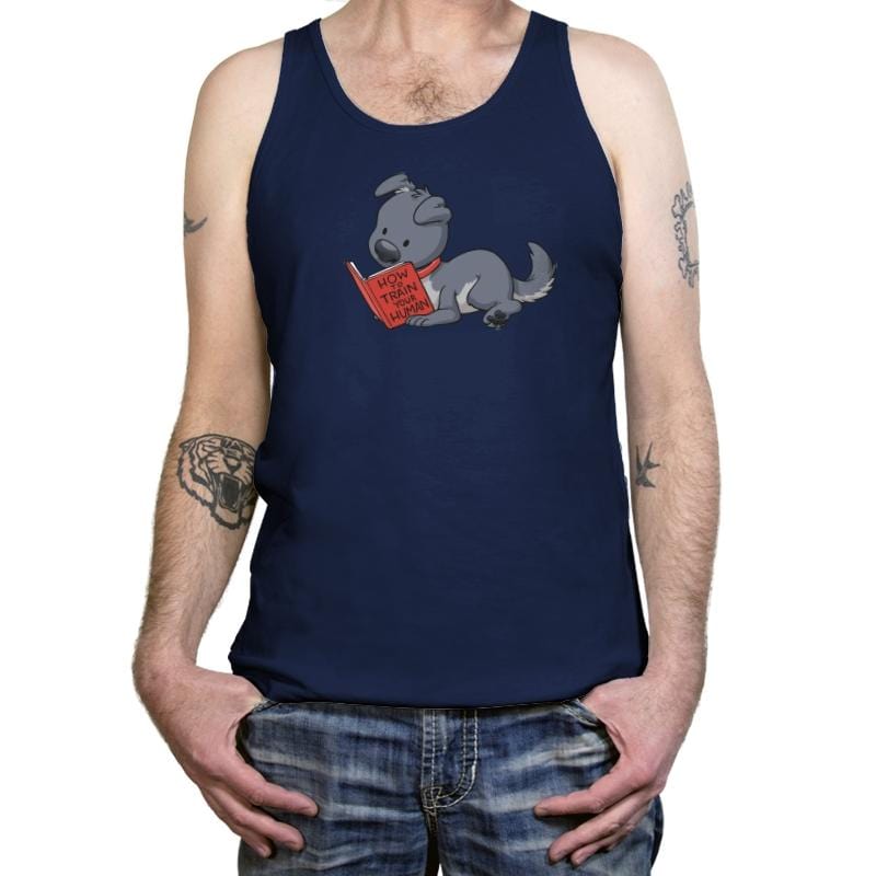 How To Train Your Human - Tanktop Tanktop RIPT Apparel X-Small / Navy