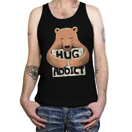 Hug Addict - Tanktop Tanktop RIPT Apparel X-Small / Black