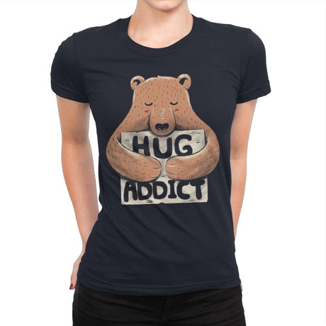 Hug Addict - Womens Premium T-Shirts RIPT Apparel Small / Midnight Navy