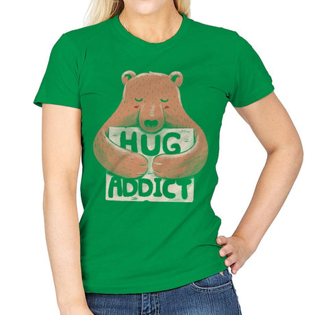 Hug Addict - Womens T-Shirts RIPT Apparel Small / Irish Green