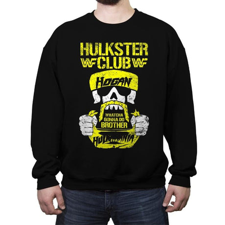 HULKSTER CLUB Exclusive - Crew Neck Sweatshirt Crew Neck Sweatshirt RIPT Apparel Small / Black