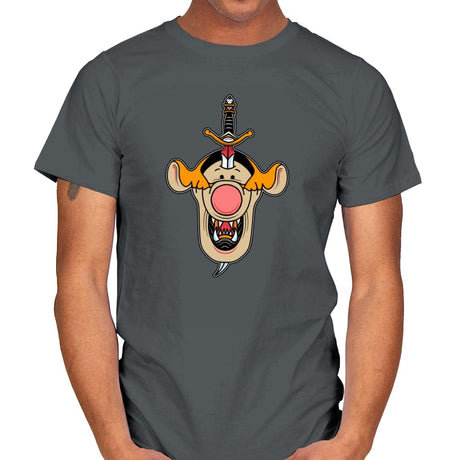 Hundred Acre Dagger - Mens T-Shirts RIPT Apparel Small / Charcoal