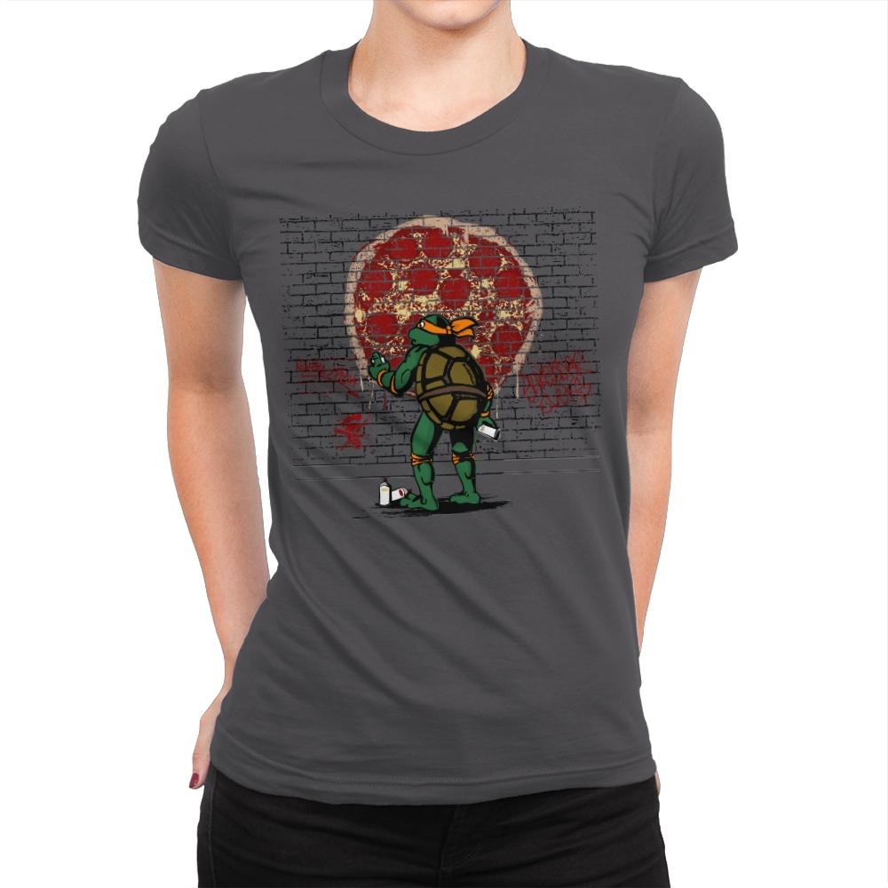 Hungry Graffiti - Womens Premium T-Shirts RIPT Apparel Small / Heavy Metal