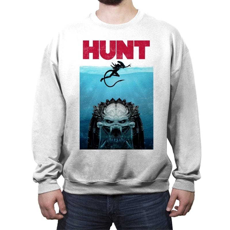 Hunt - Crew Neck Sweatshirt Crew Neck Sweatshirt RIPT Apparel Small / White