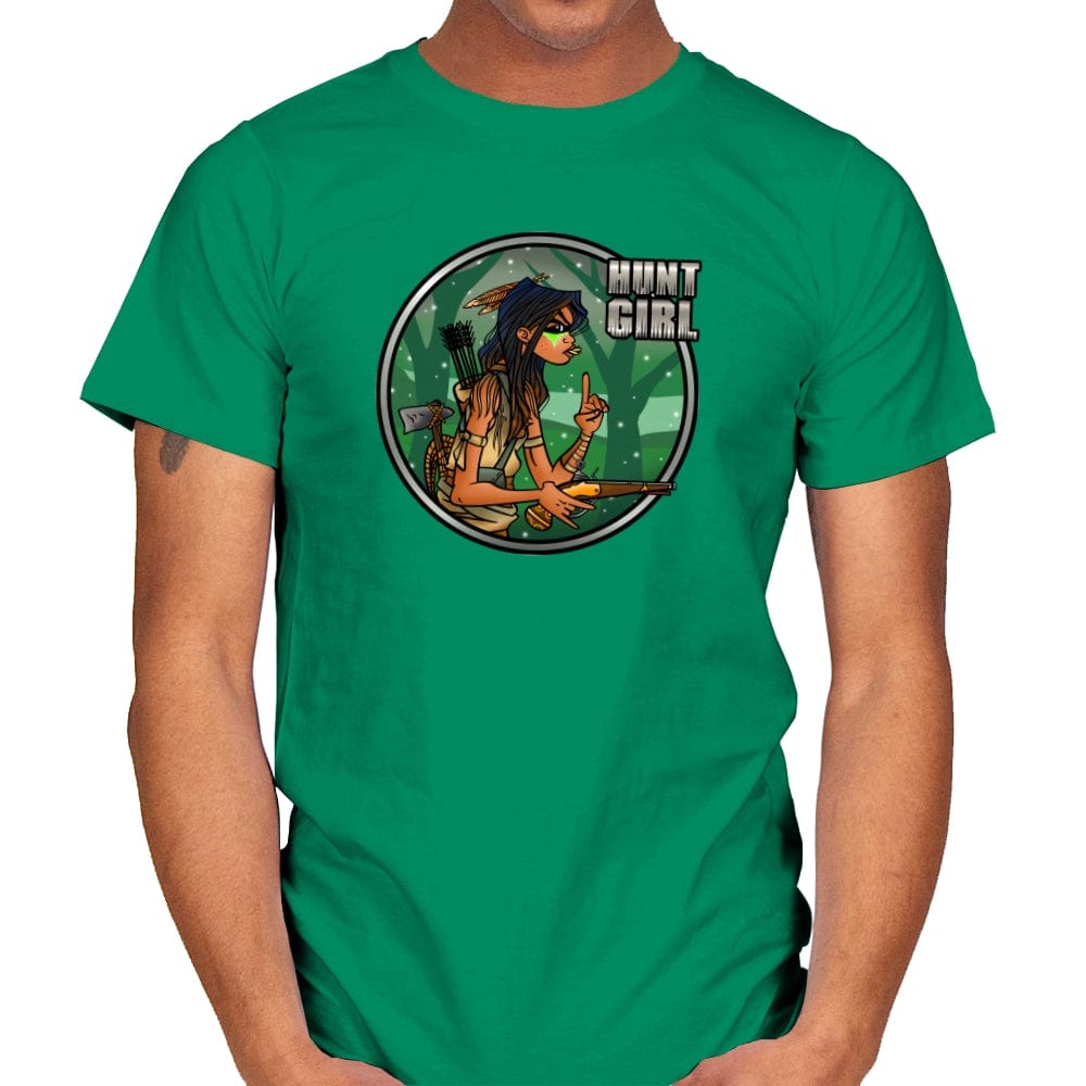 Hunt Girl - Mens T-Shirts RIPT Apparel Small / Kelly