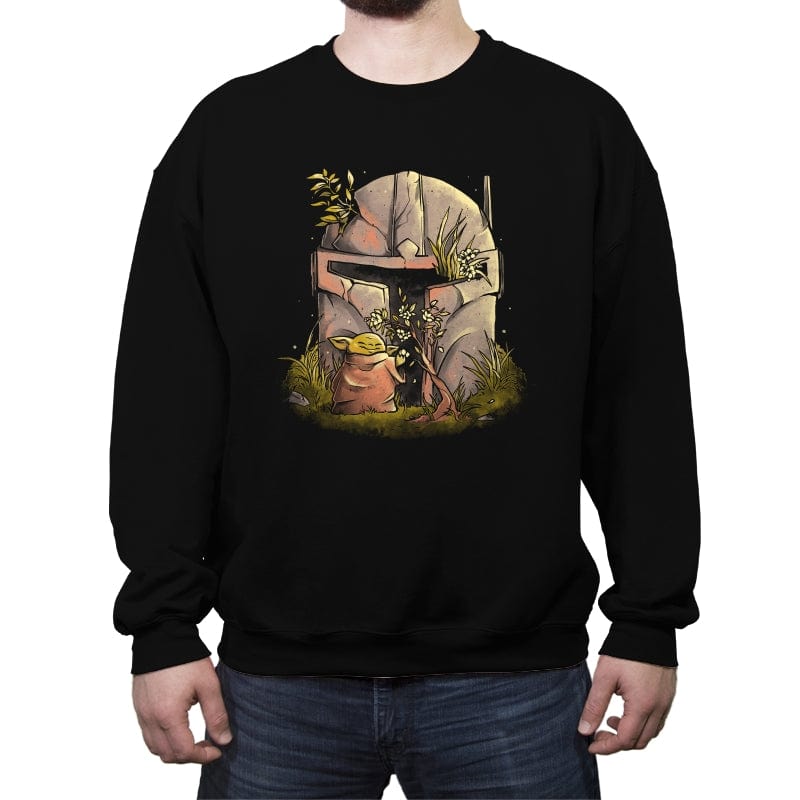 Hunter Helmet  - Crew Neck Sweatshirt Crew Neck Sweatshirt RIPT Apparel Small / Black