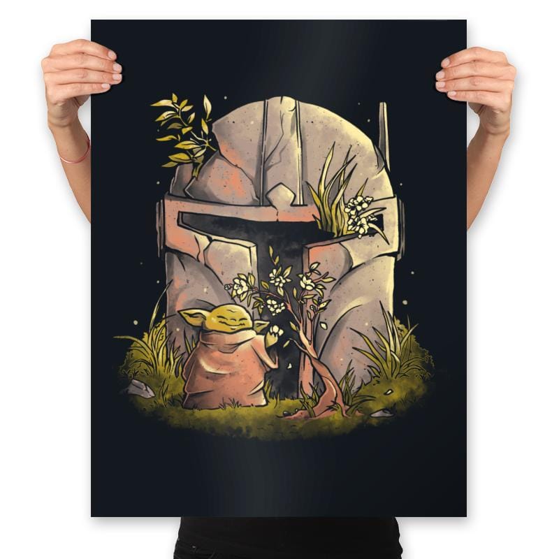 Hunter Helmet  - Prints Posters RIPT Apparel 18x24 / Black