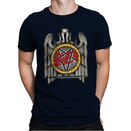 Hunter of Death - Mens Premium T-Shirts RIPT Apparel Small / Midnight Navy