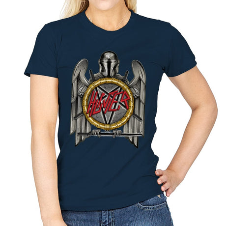 Hunter of Death - Womens T-Shirts RIPT Apparel Small / Navy