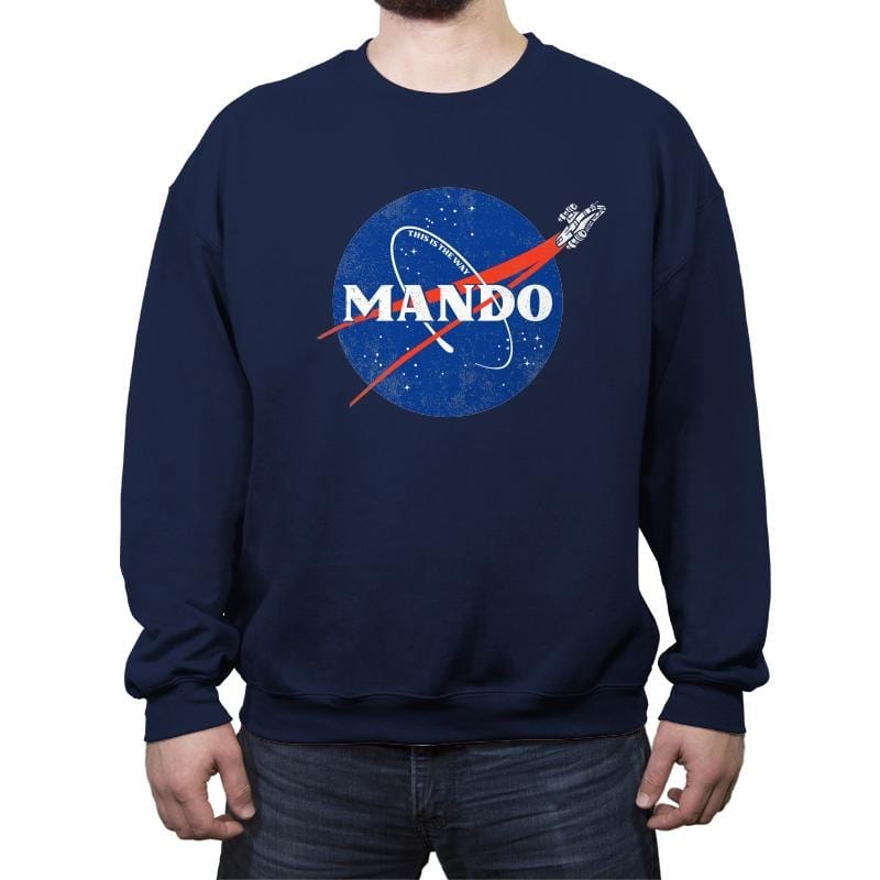 Hunter Space Program - Best Seller - Crew Neck Sweatshirt Crew Neck Sweatshirt RIPT Apparel Small / Navy