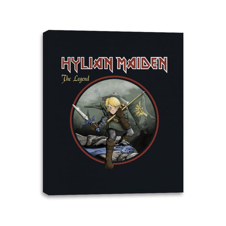 Hylian Maiden - Canvas Wraps Canvas Wraps RIPT Apparel 11x14 / Black