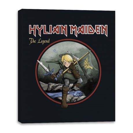 Hylian Maiden - Canvas Wraps Canvas Wraps RIPT Apparel 16x20 / Black