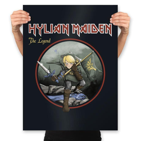 Hylian Maiden - Prints Posters RIPT Apparel 18x24 / Black