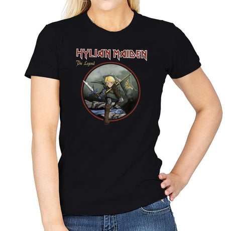 Hylian Maiden - Womens T-Shirts RIPT Apparel Small / Black