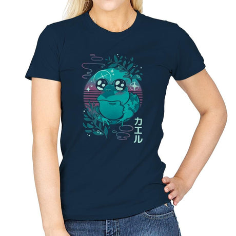 Hypno Kaeru - Womens T-Shirts RIPT Apparel Small / Navy