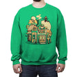 Hyrule Coffee Shop - Crew Neck Sweatshirt Crew Neck Sweatshirt RIPT Apparel Small / Irish Green