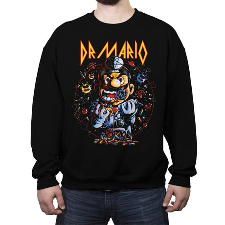 Hysteria - Crew Neck Sweatshirt Crew Neck Sweatshirt RIPT Apparel Small / Black