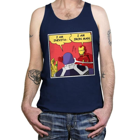 I am Iron - Tanktop Tanktop RIPT Apparel X-Small / Navy