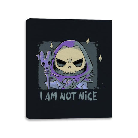 I Am Not Nice - Canvas Wraps Canvas Wraps RIPT Apparel 11x14 / Black