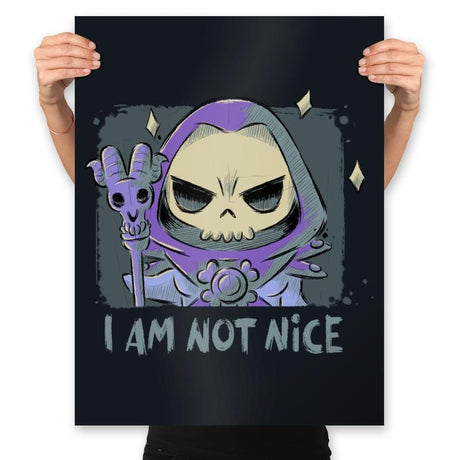 I Am Not Nice - Prints Posters RIPT Apparel 18x24 / Black