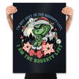 I Am The Naughty List - Prints Posters RIPT Apparel 18x24 / Black