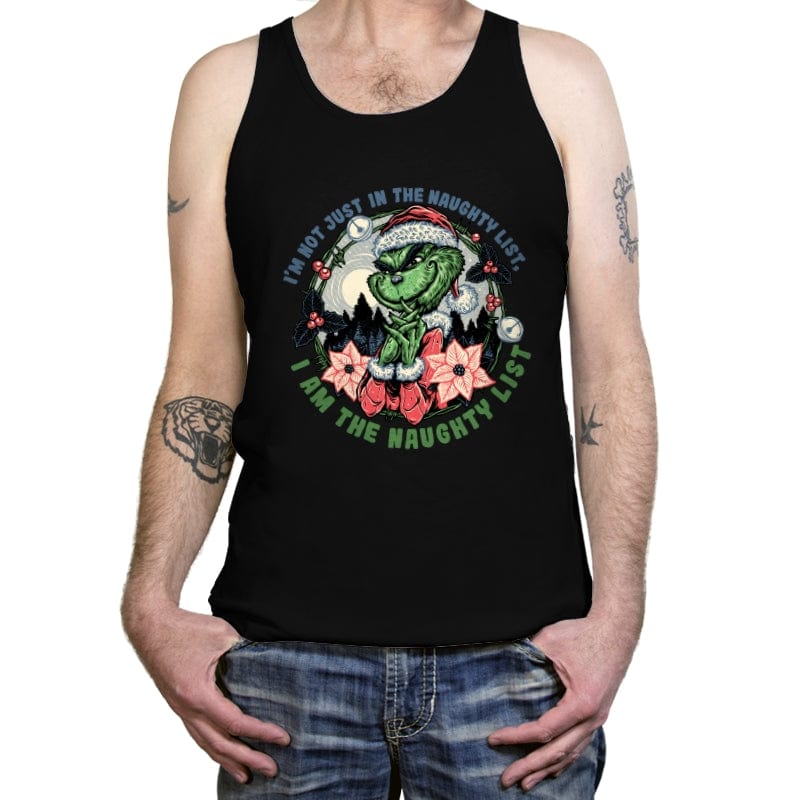 I Am The Naughty List - Tanktop Tanktop RIPT Apparel X-Small / Black