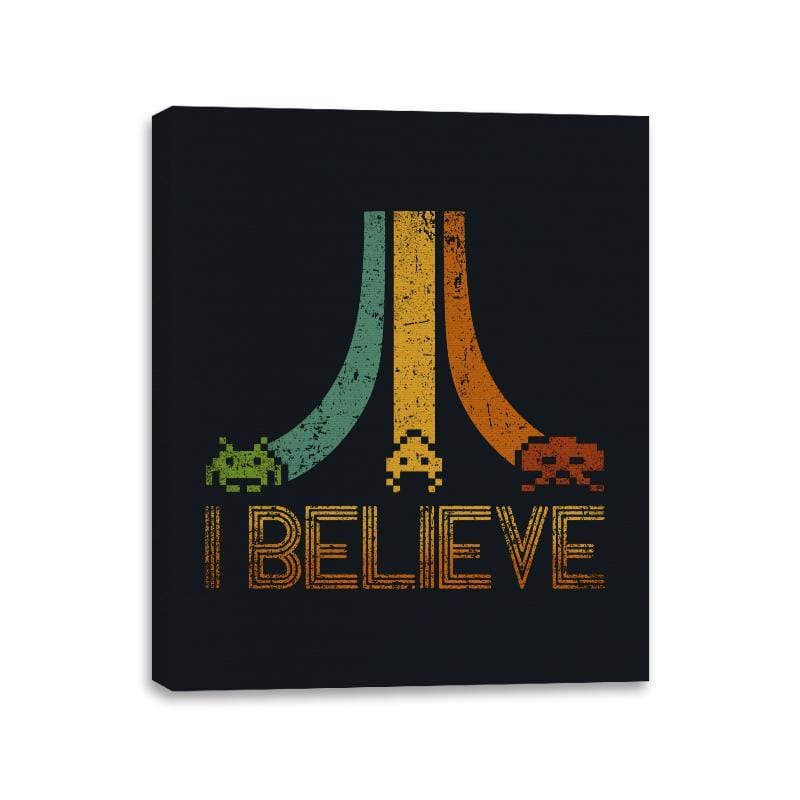 I Believe - Canvas Wraps Canvas Wraps RIPT Apparel 11x14 / Black