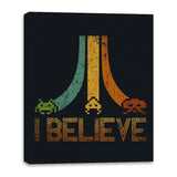 I Believe - Canvas Wraps Canvas Wraps RIPT Apparel 16x20 / Black