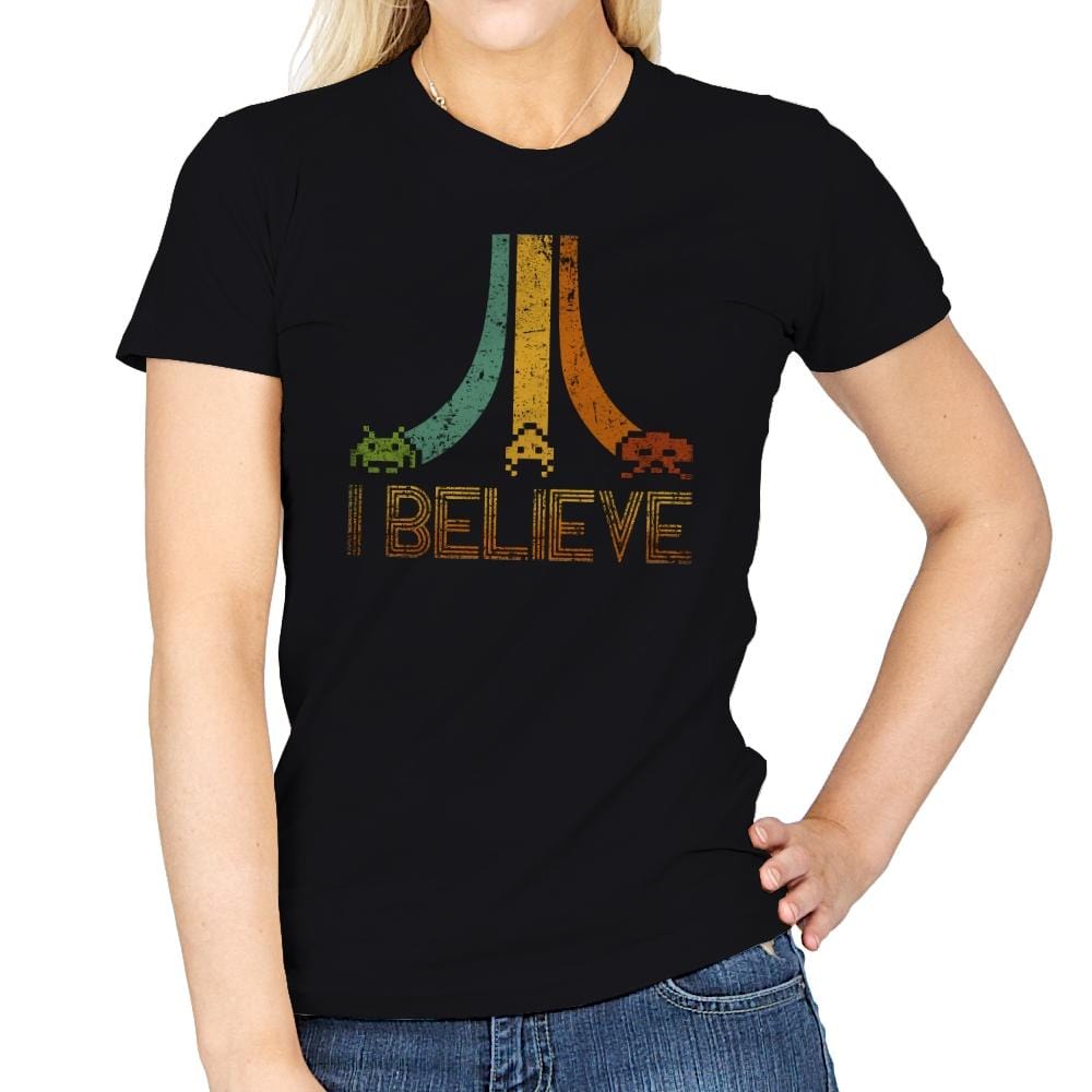 I Believe - Womens T-Shirts RIPT Apparel Small / Black