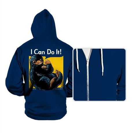 I Can Do It - Hoodies Hoodies RIPT Apparel Small / Digital Blue